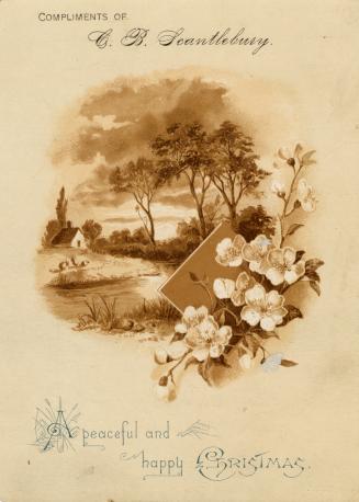 A rural landscape is pictured, including a river, trees, and a small house in the distance. The…