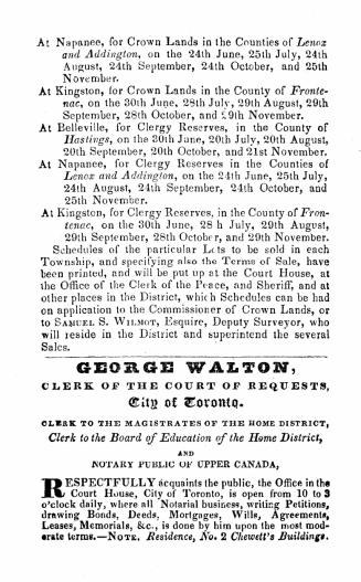 The City of Toronto and the Home District commercial directory and register with almanack and calendar for 1837