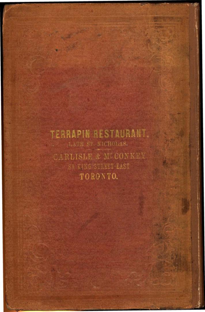 Brown's Toronto General Directory 1861, Being the 25th Year of the Reign of her Majesty Victoria, comprising amongst other information, street directo(...)