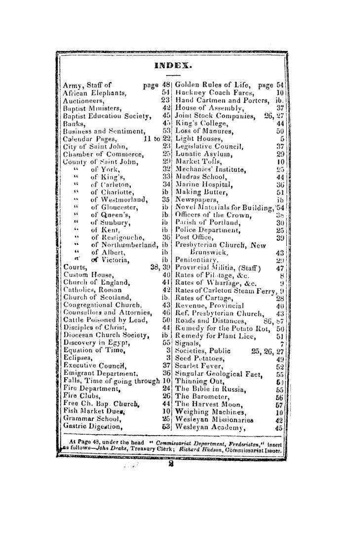 The Merchants' & farmers' almanack