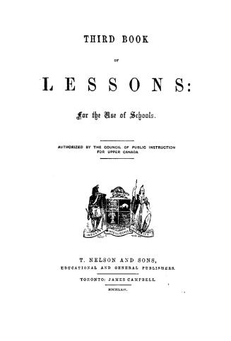 Third book of lessons, for the use of schools