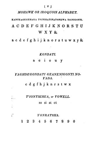 A Primer, for the use of the Mohawk children, to acquire the spelling and reading of their own as well as to get acquainted with the English tongue, w(...)