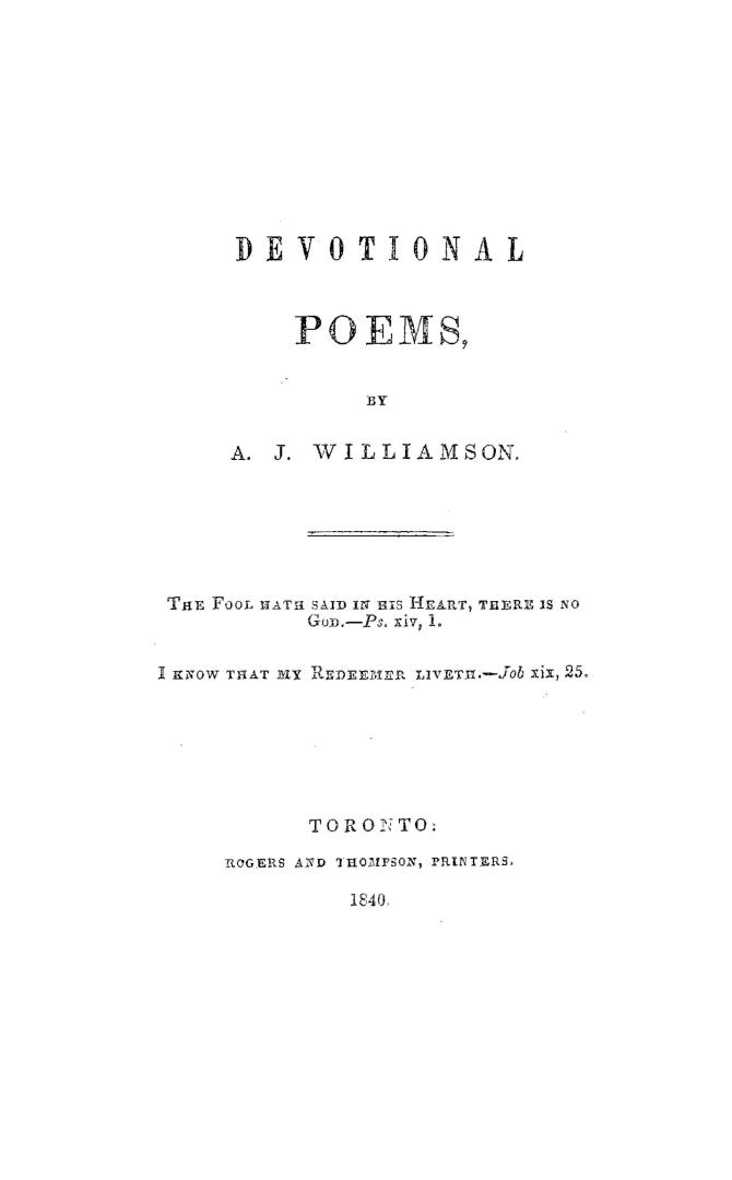 Devotional poems