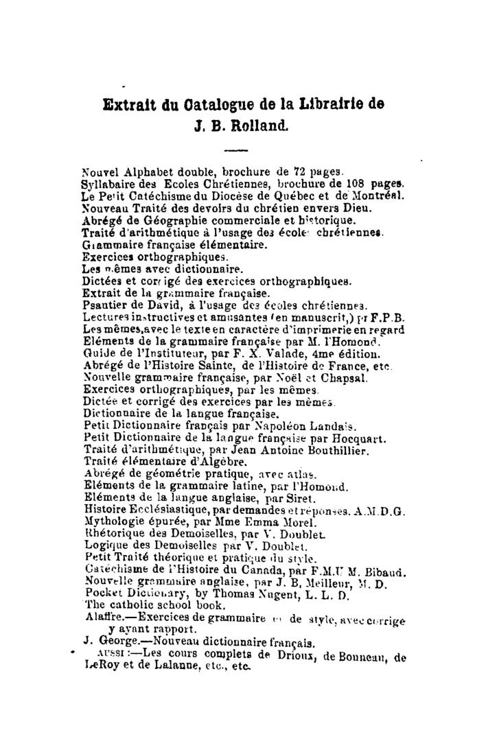 Grammaire française élémentaire, avec une méthode d'analyse grammaticale et d'analyse logique à l'usage des écoles chrétiennes