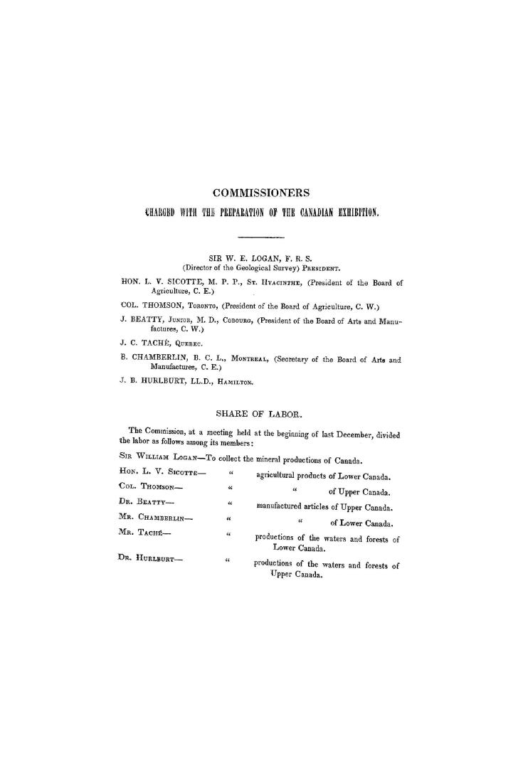 Collection of the products of the waters and forests of Lower Canada, collected and ordered for the Universal Exhibition of London, year 1862