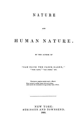 Nature and human nature