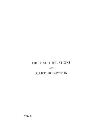 The Jesuit relations and allied document