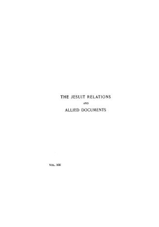 The Jesuit relations and allied document