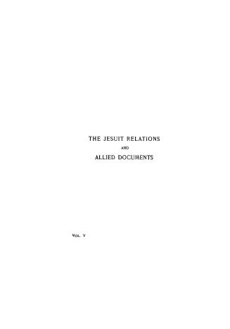 The Jesuit relations and allied document