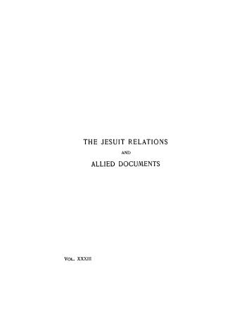 The Jesuit relations and allied document