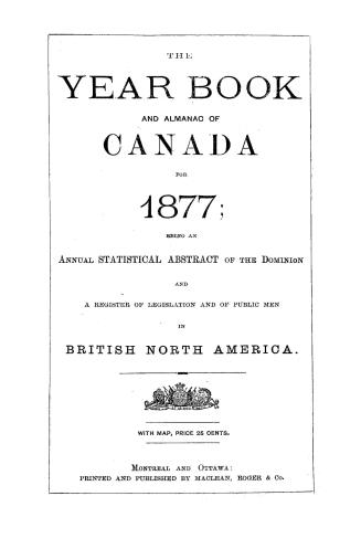 The Year book and almanac of Canada for