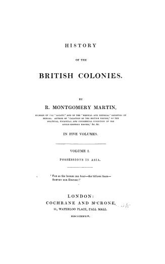 History of the British colonies