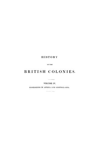 History of the British colonies