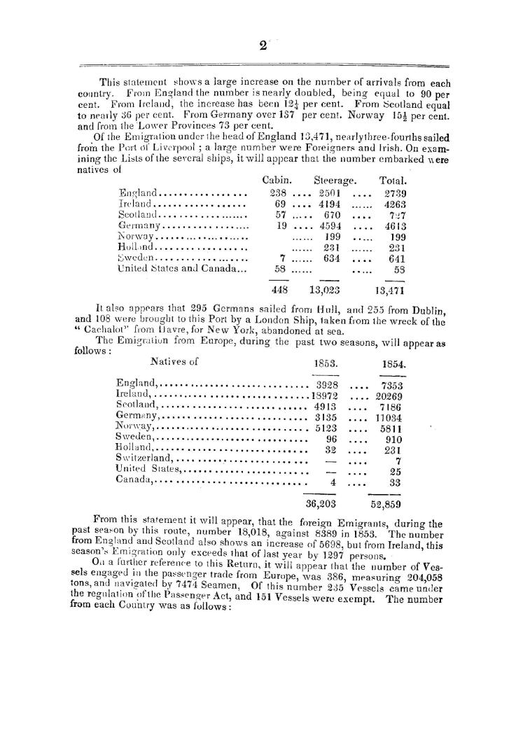 Return to an address from the Legislative assembly for a copy of the Report of A