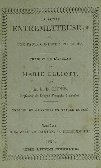 La petite entremetteuse, ou, Une faute conduit à plusieurs