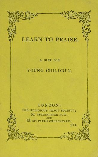 Learn to praise : a gift for young children