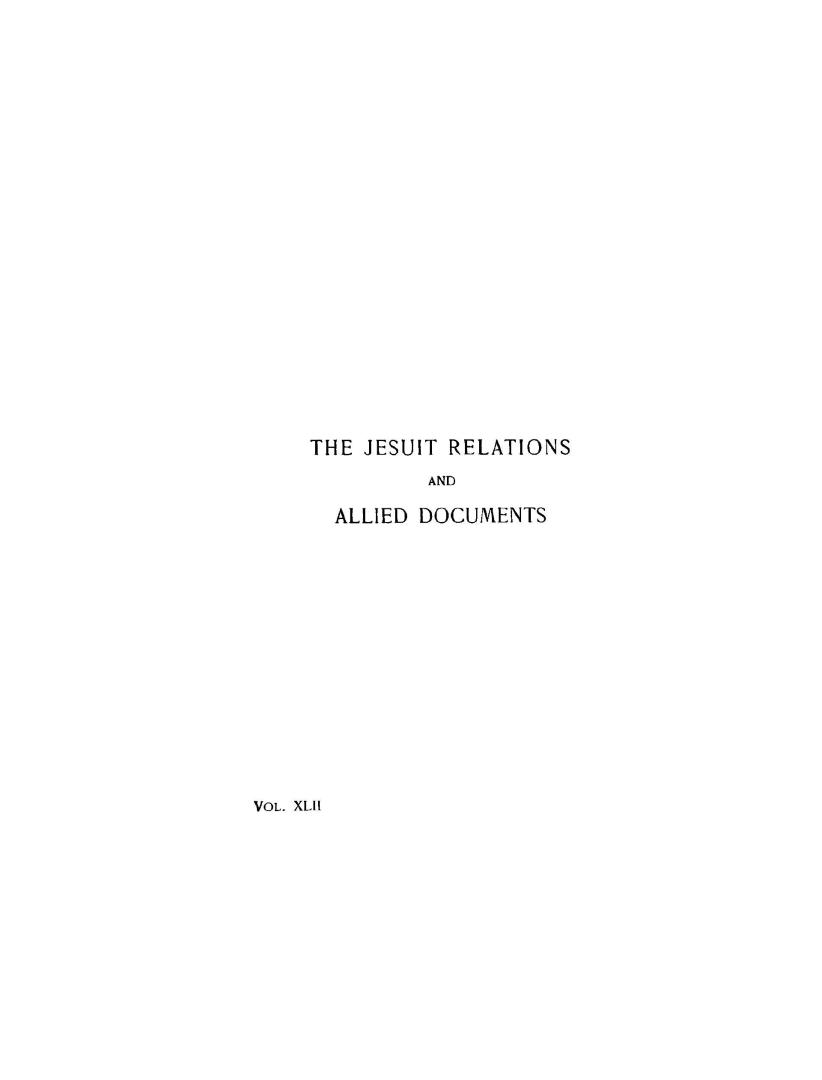 The Jesuit relations and allied document