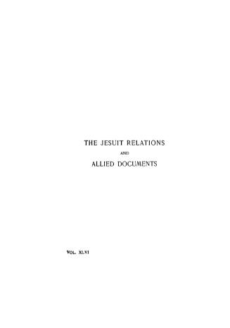 The Jesuit relations and allied document