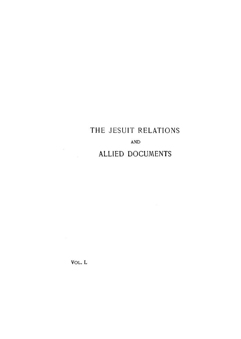 The Jesuit relations and allied document