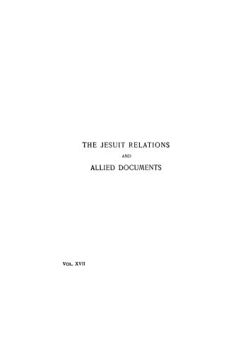 The Jesuit relations and allied document