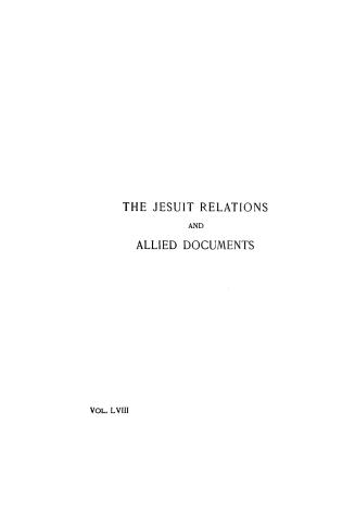 The Jesuit relations and allied document