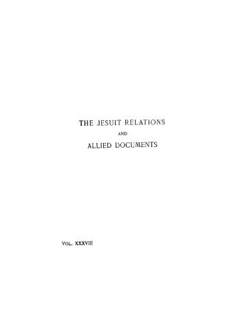 The Jesuit relations and allied document