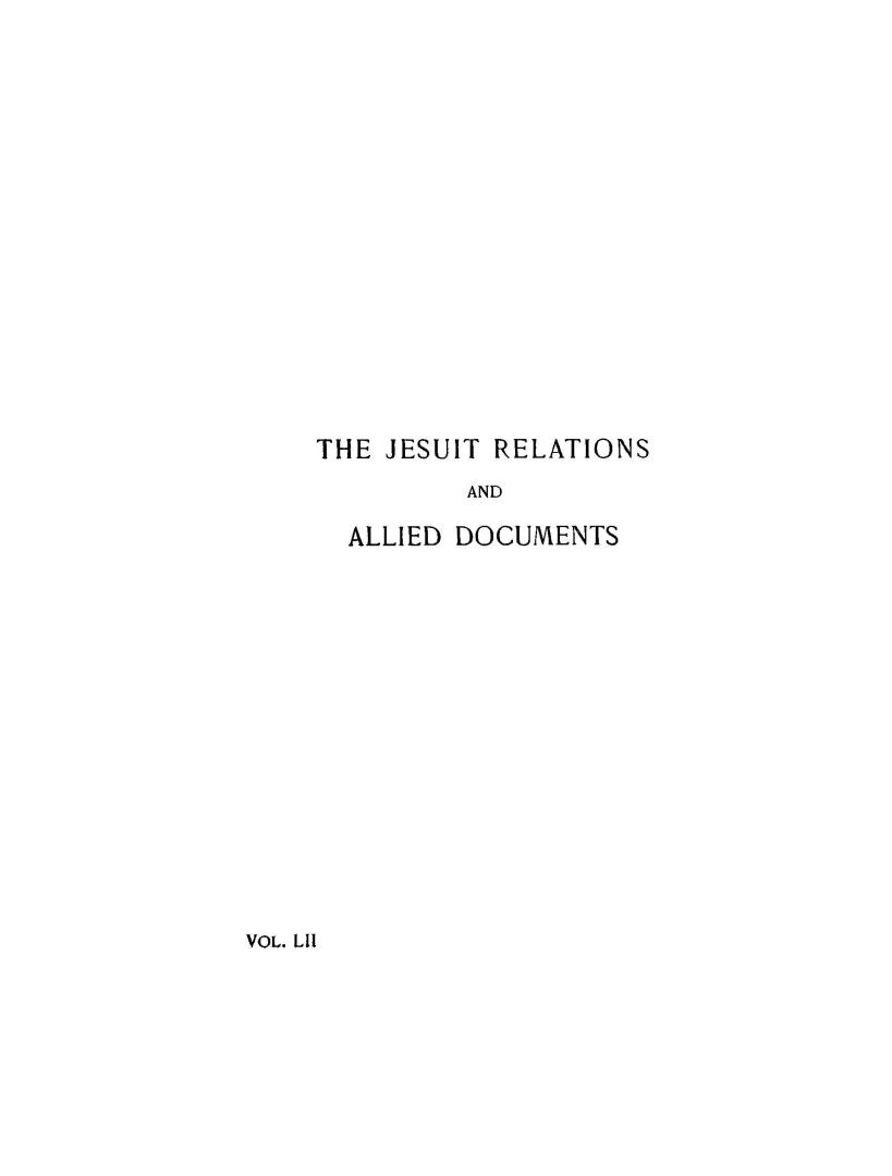 The Jesuit relations and allied document