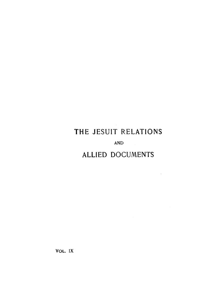 The Jesuit relations and allied document