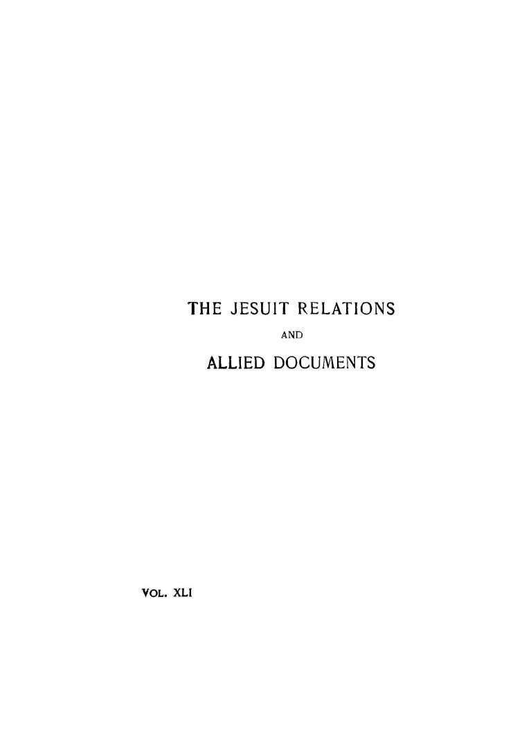 The Jesuit relations and allied document