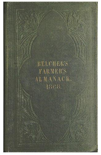 Belcher's farmer's almanack for the year of our Lord