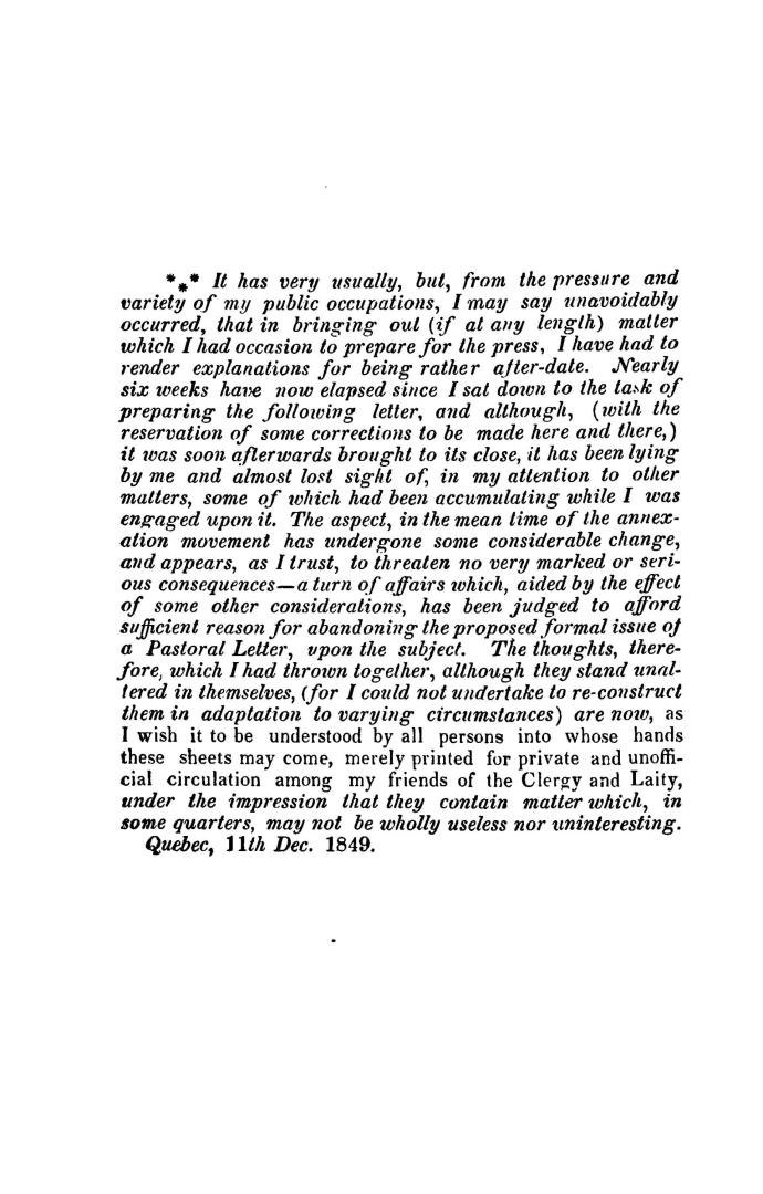 Thoughts on ''annexation'', in connection with the duty and the interest of members of the Church of England and as affecting some particular religiou(...)