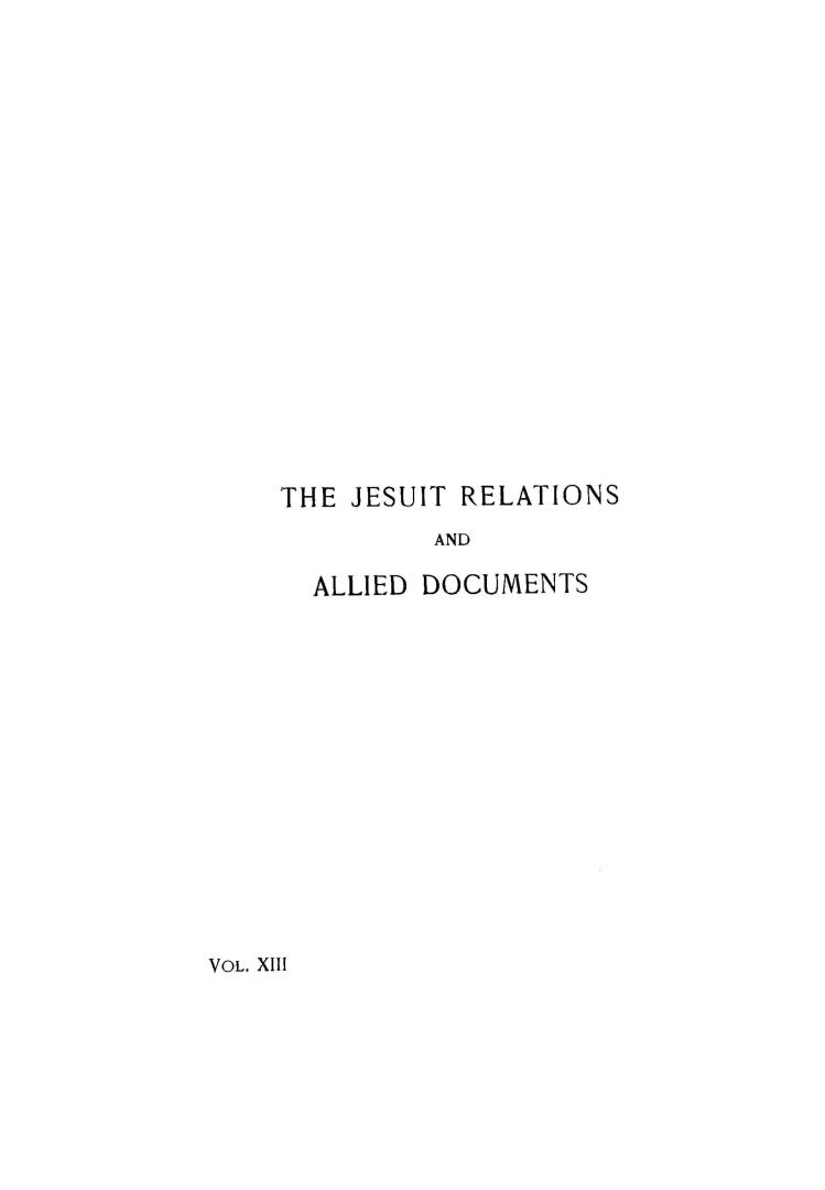 The Jesuit relations and allied document