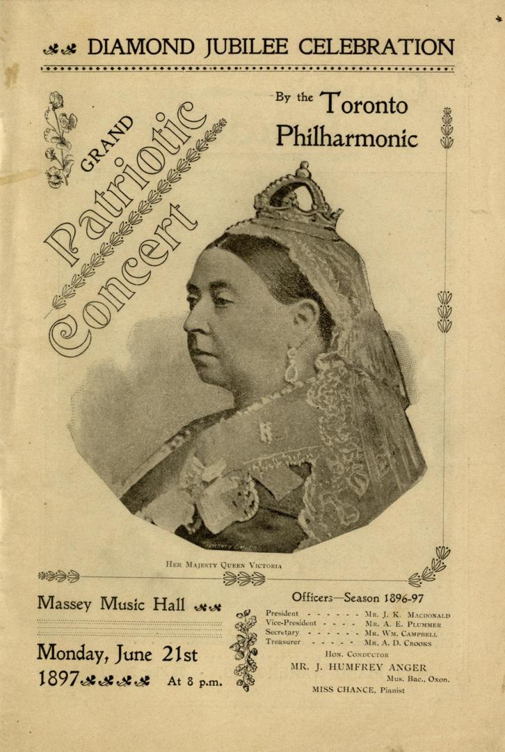 Diamond Jubilee Celebration : grand patriotic concert by the Toronto Philharmonic