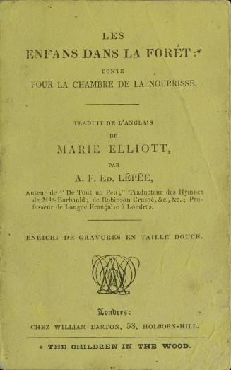 Les enfans dans la forêt : conte pour la chambre de la nourrisse