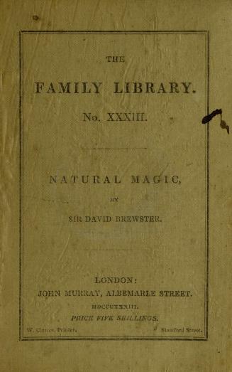 Letters on natural magic : addressed to Sir Walter Scott, bart