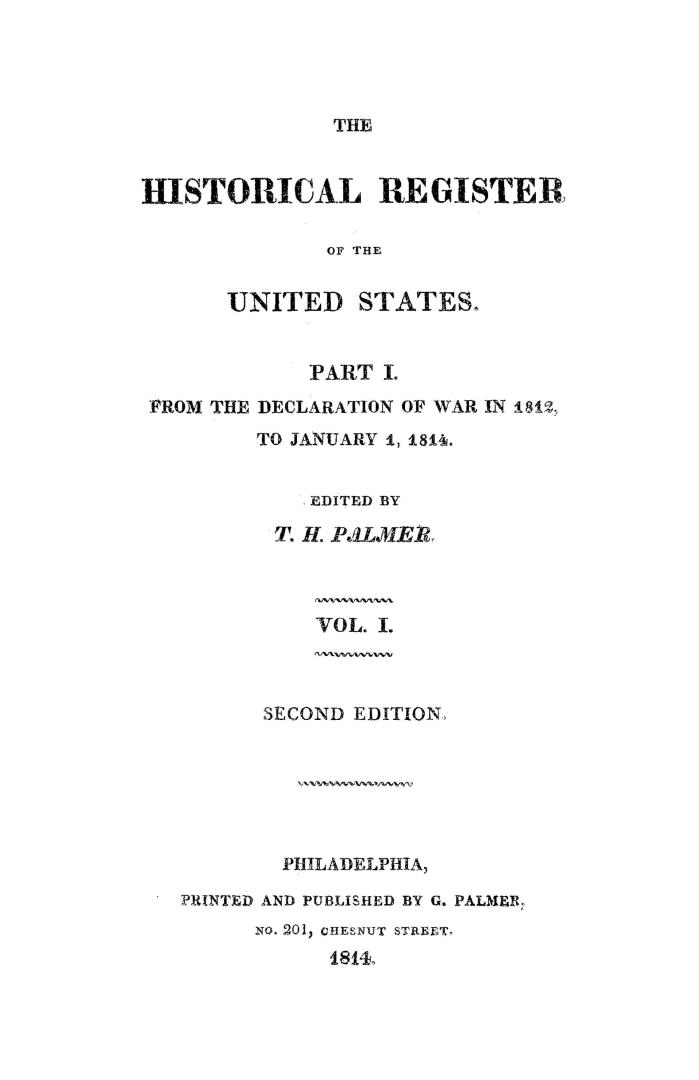 The historical register of the United States