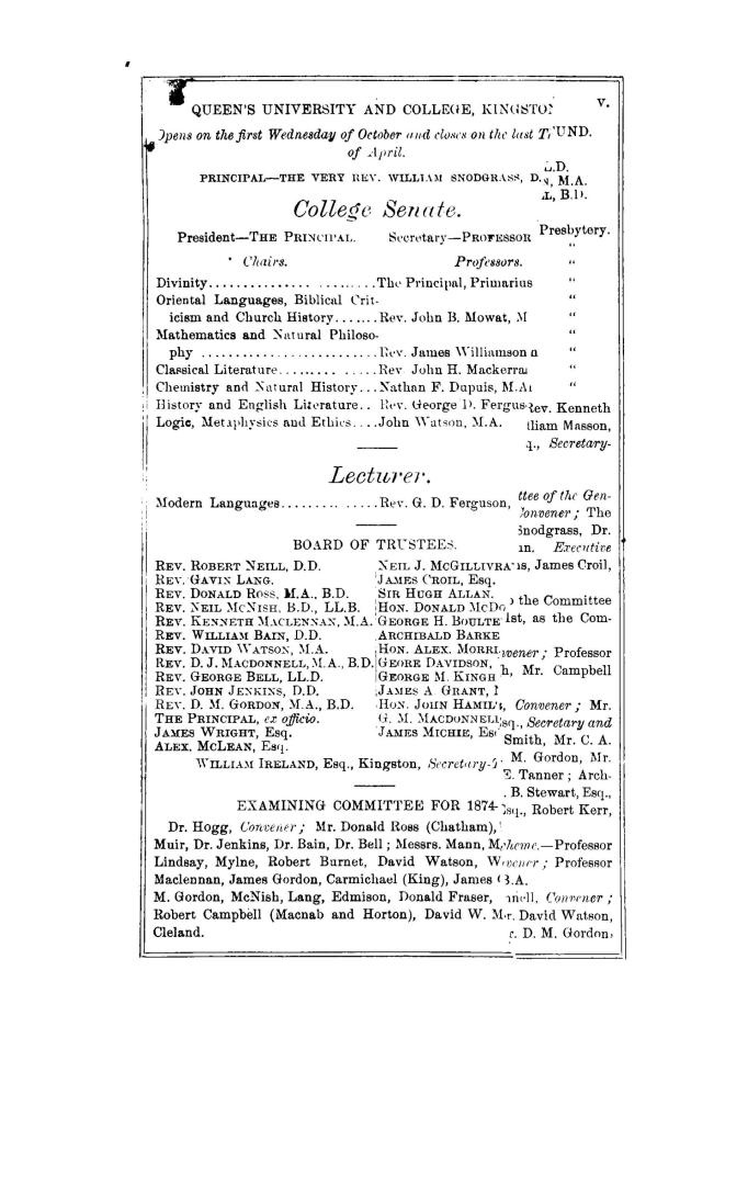 The Acts and proceedings of the Synod of the Presbyterian Church of Canada in Connection with the Church of Scotland