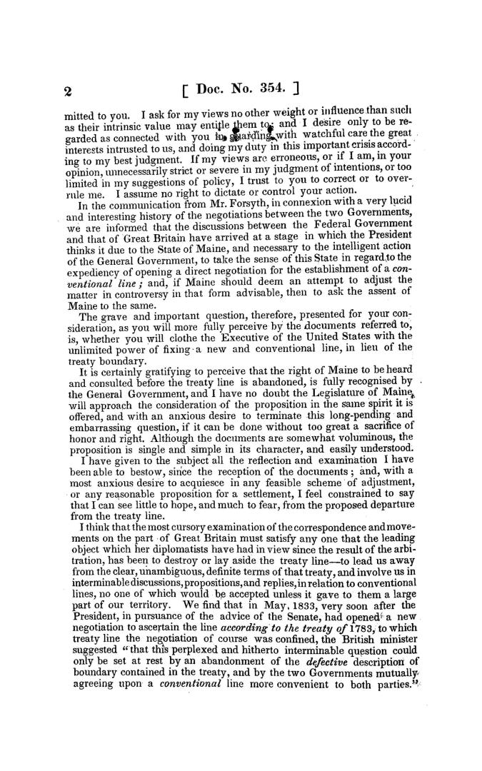 Northeastern boundary, message of the Governor, and resolutions of the Legislature of the state of Maine upon the subject of the northeastern boundary, &c., April 28, 1838