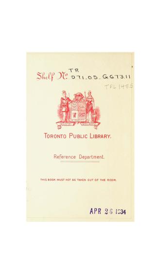 Rapport du Comité de la Chambre des communes sur le gouvernement civil du Canada, : <mis devant la Chambre, le 22 juillet, 1828>