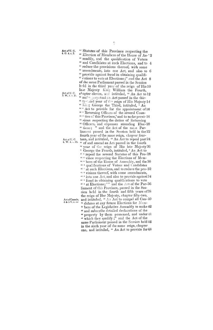 Bill. An act to repeal certain acts therein mentioned, and to amend, consolidate, and reduce into one act, the several statutory provisions now in for(...)