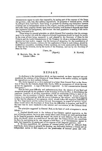 Reports of Messrs. Godley Hamilton and Elliot, Imperial commissioners appointed to report on the subject of colonial defences in 1859, and the Report (...)