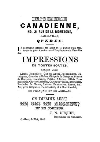 The Quebec directory for... containing a complete list of all the inhabitants of the city, with full descriptions of their businesses and professions (...)