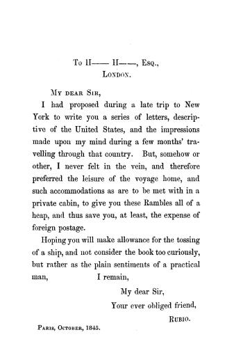 Rambles in the United States and Canada during the year 1845