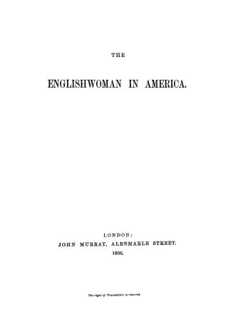 The Englishwoman in America