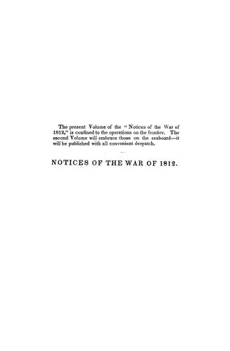 Notices of the War of 1812