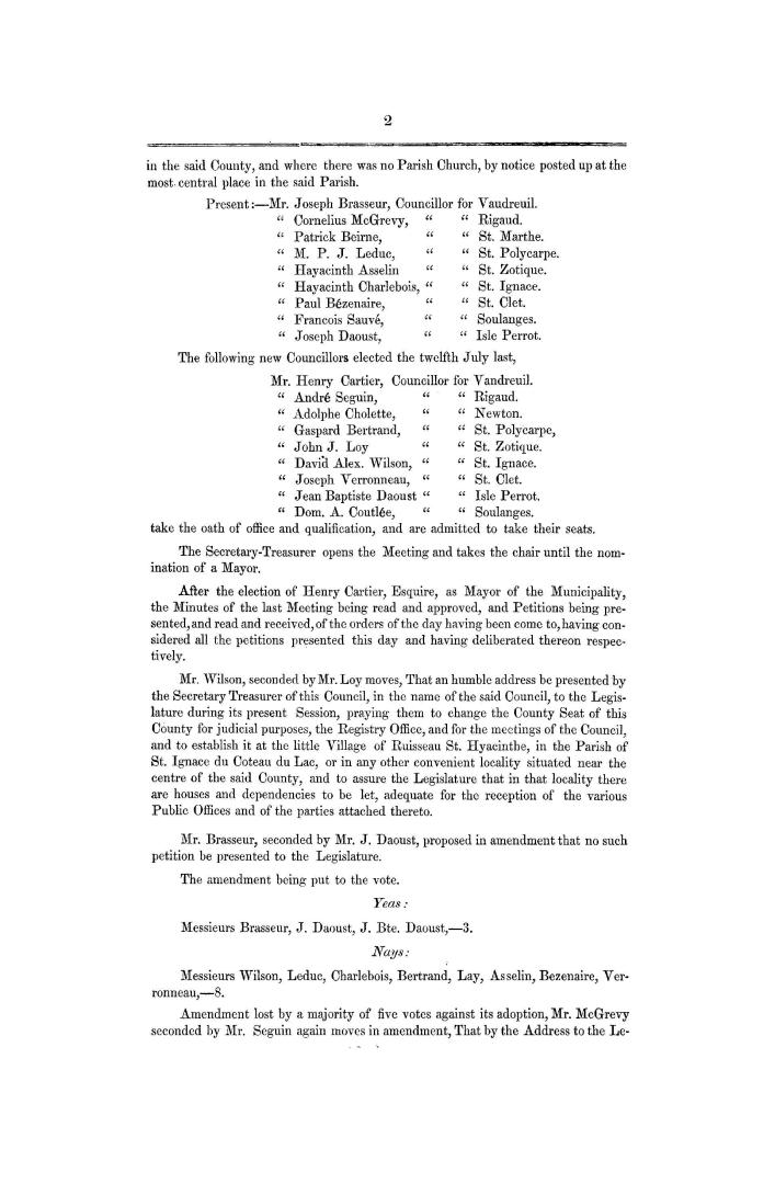 Petition of François De Sales Bastien,