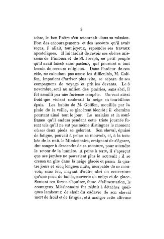 Lettre de Mgr. Taché, Évêque de St. Boniface, donnant à Mgr. de Montréal, le récit des malheurs de son diocèse depuis deux ans