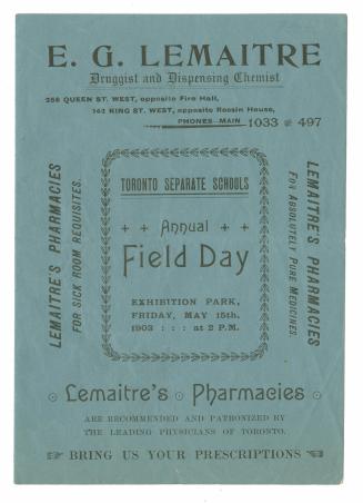 Toronto Separate Schools Annual Field Day