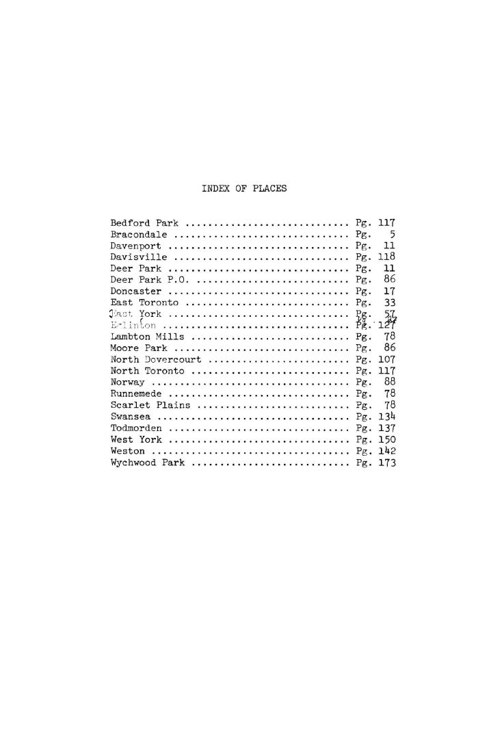 Directory and map of the township of York including the towns of East and North Toronto, and the incorporated village of Weston