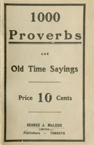 1000 proverbs and old time sayings